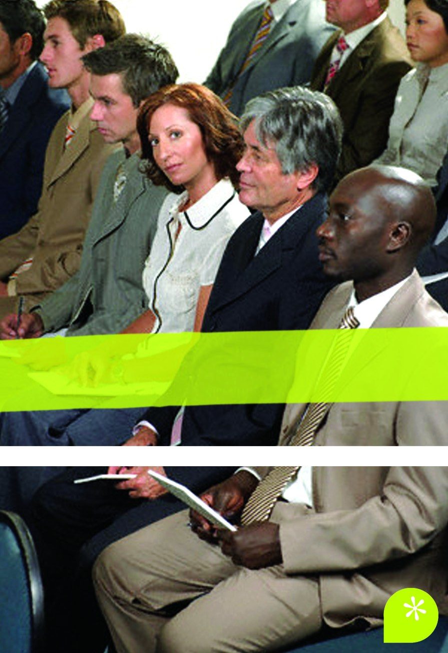 Delegates seated at a conference